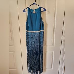 Aidan Mattox fringe dress